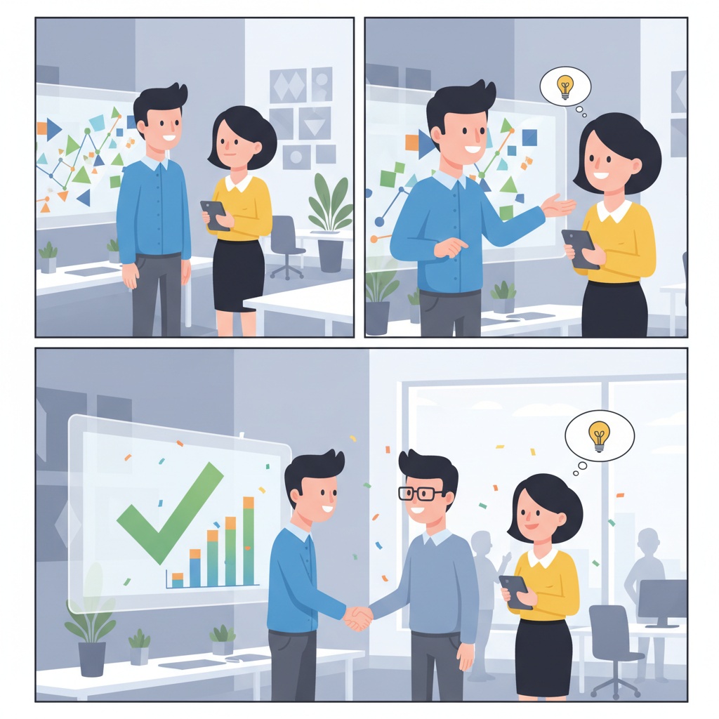 Office staff working together